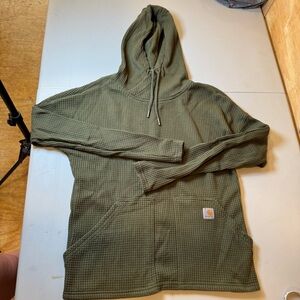 Carhartt Olive Waffle Knit Hoodie